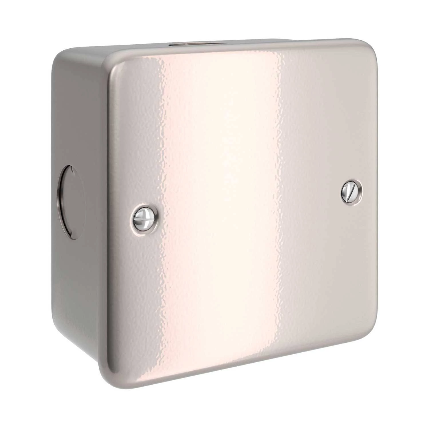 Caja de conexiones de metal con cuatro salidas