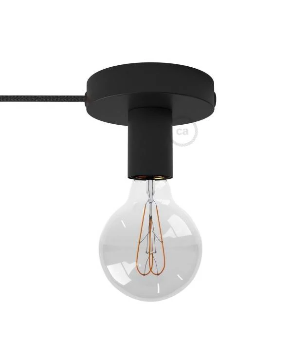 Spostaluce, el punto de luz en metal con cable textil