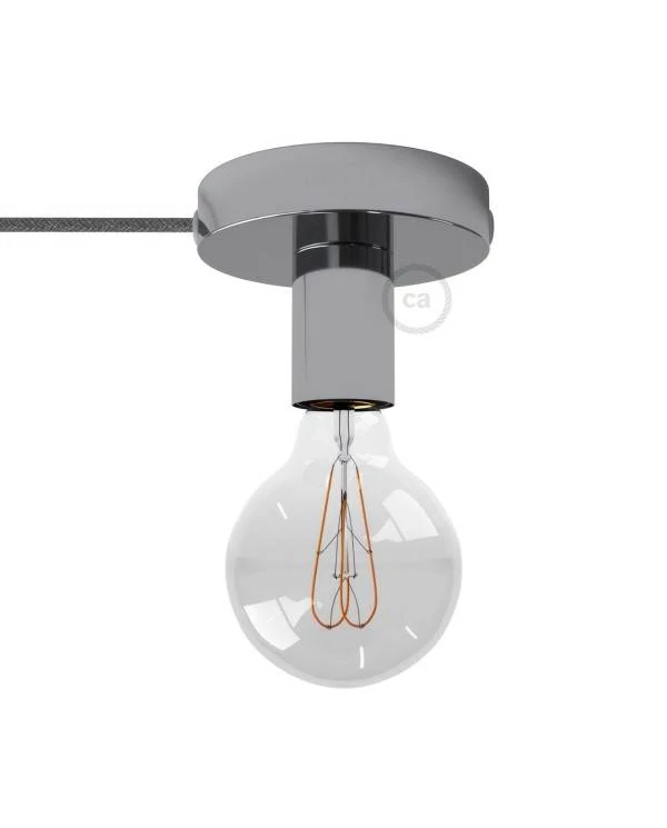 Spostaluce, el punto de luz en metal con cable textil