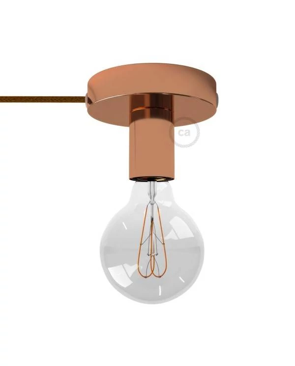 Spostaluce, el punto de luz en metal con cable textil