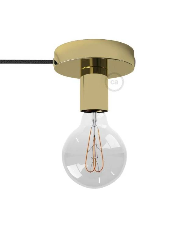 Spostaluce, el punto de luz en metal con cable textil