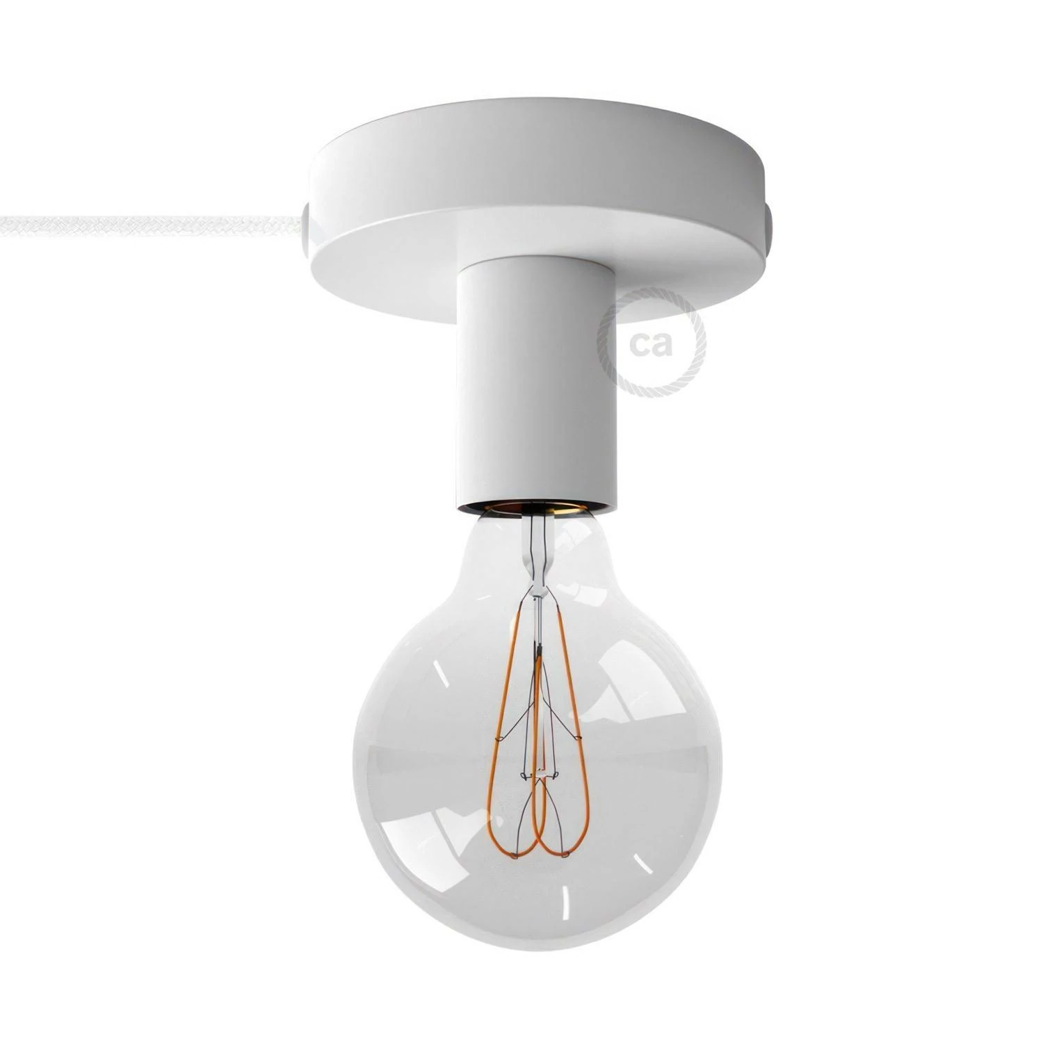 Spostaluce, el punto de luz en metal con cable textil
