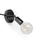 Spostaluce Metálico punto de luz orientable 90°, con cable textil y agujeros laterales