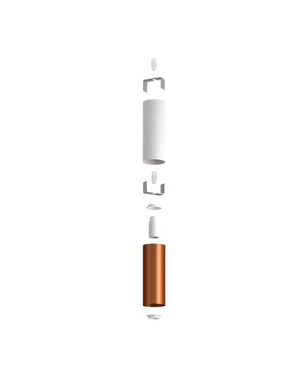Tub-E14 pantalla doble metal para foco