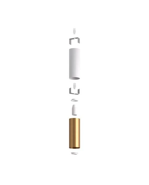 Tub-E14 pantalla doble metal para foco