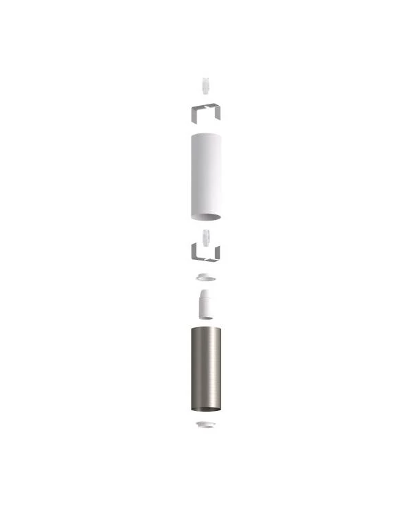 Tub-E14 pantalla doble metal para foco