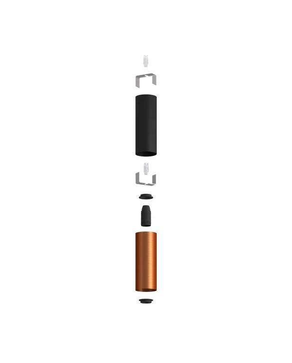 Tub-E14 pantalla doble metal para foco