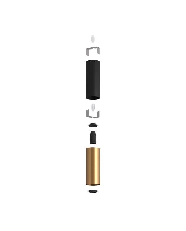 Tub-E14 pantalla doble metal para foco