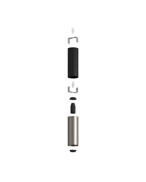 Tub-E14 pantalla doble metal para foco