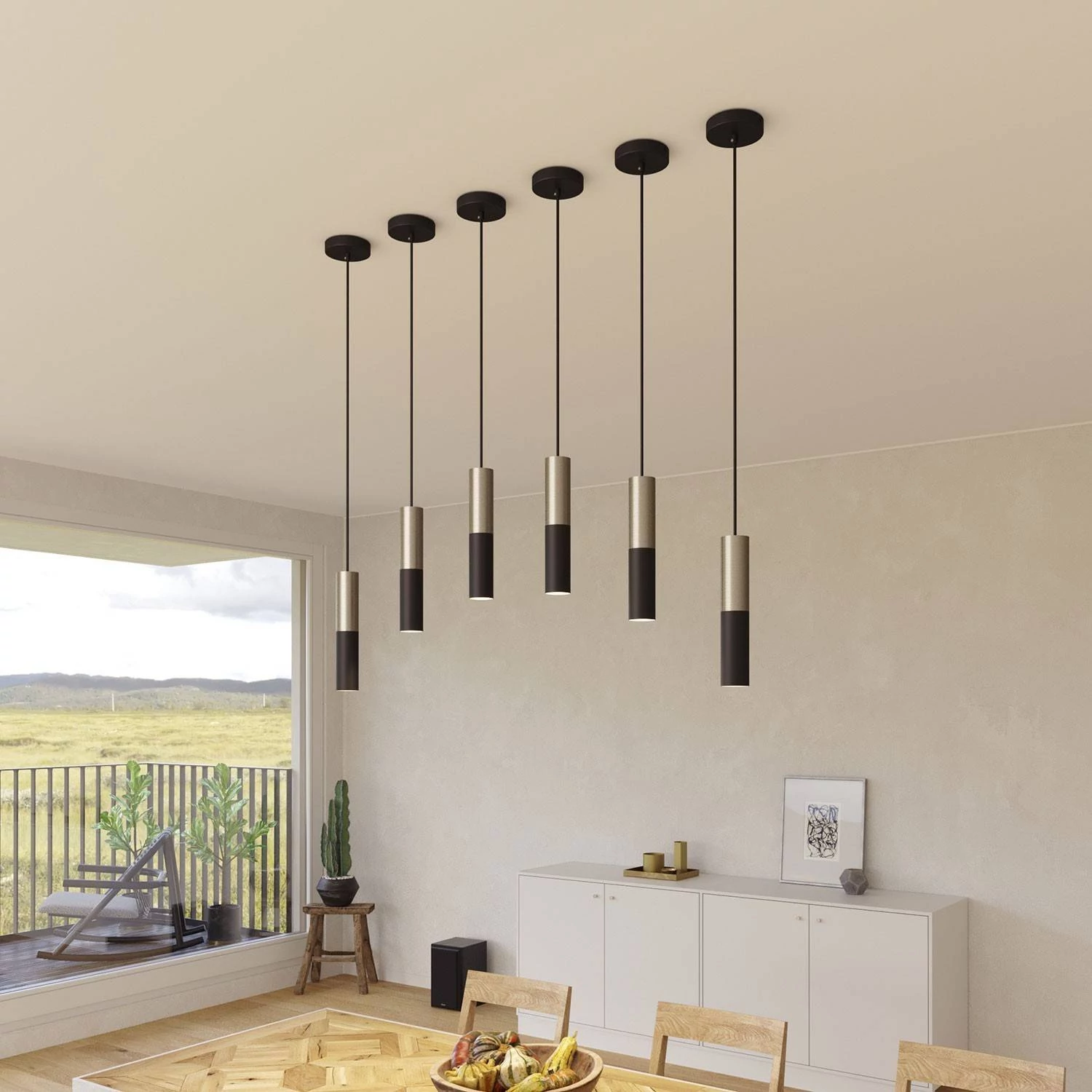 Tub-E14 pantalla doble metal para foco