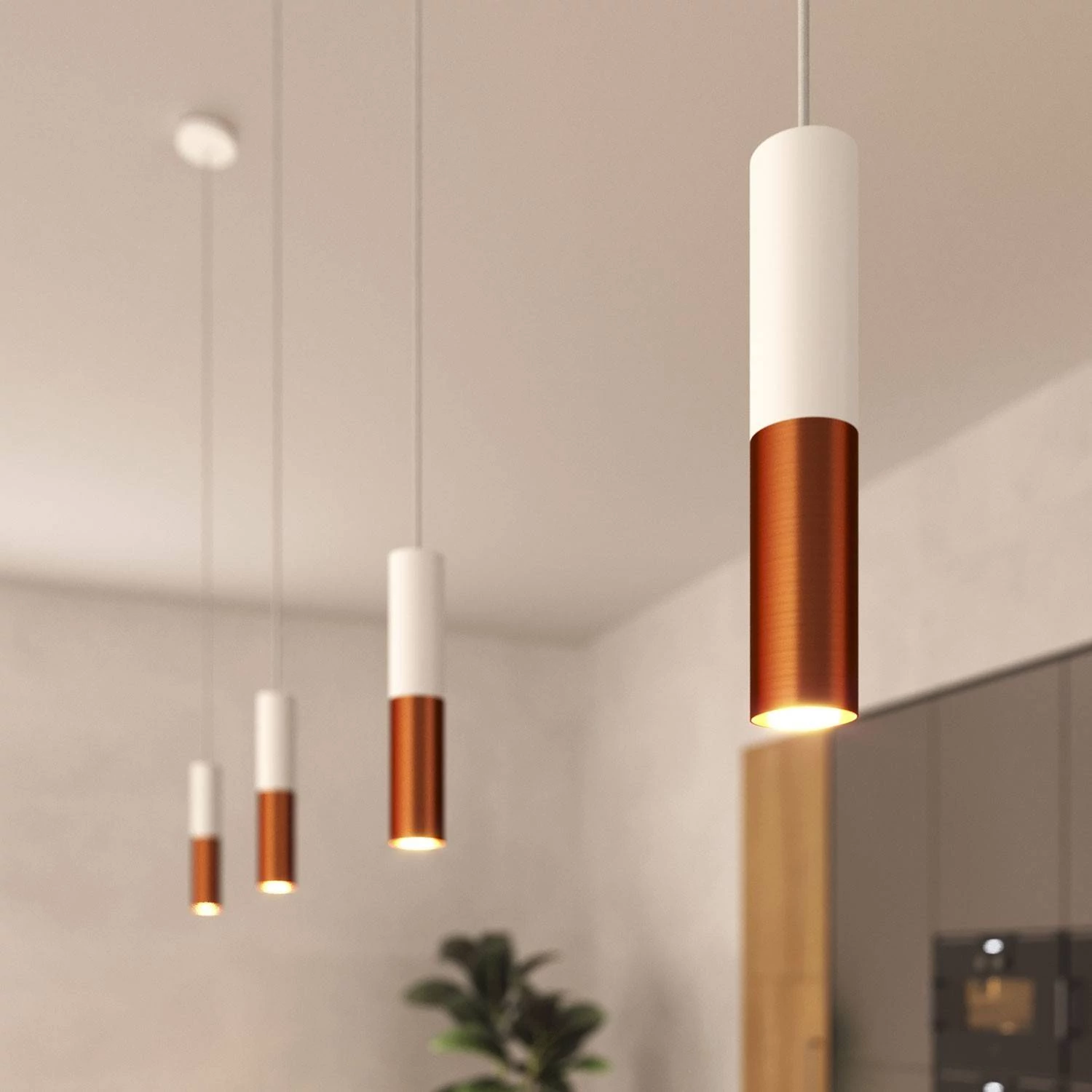Tub-E14 pantalla doble metal para foco