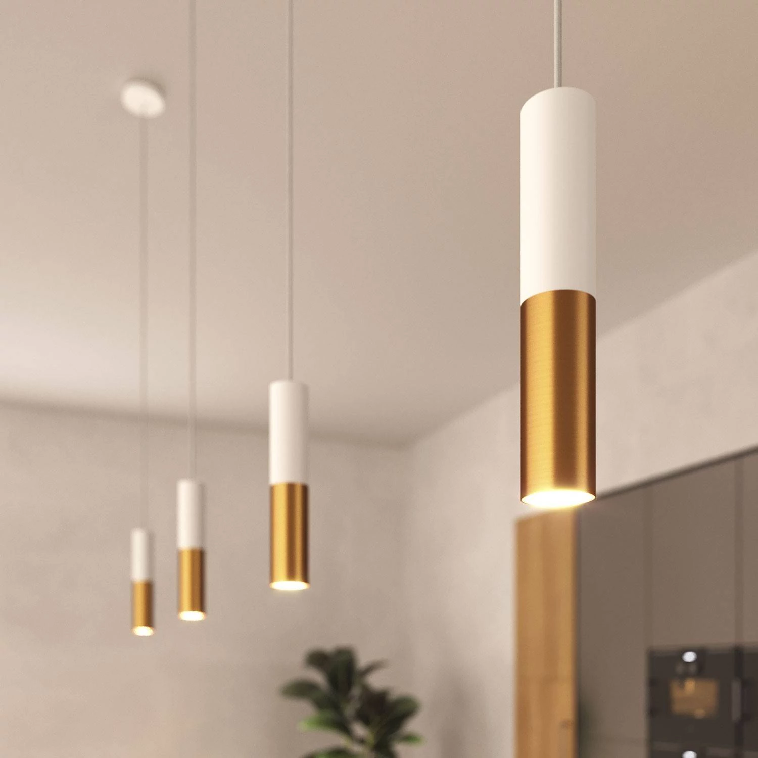 Tub-E14 pantalla doble metal para foco