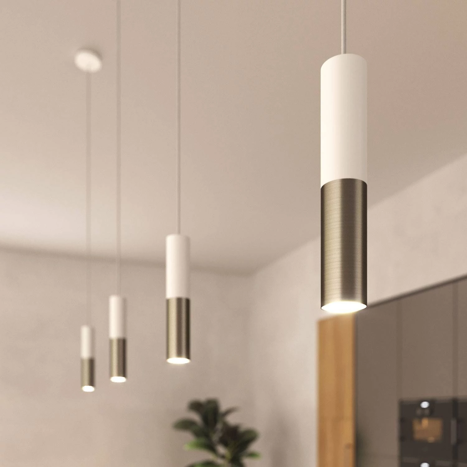 Tub-E14 pantalla doble metal para foco