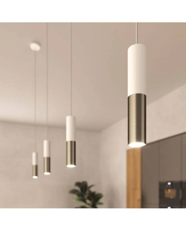 Tub-E14 pantalla doble metal para foco