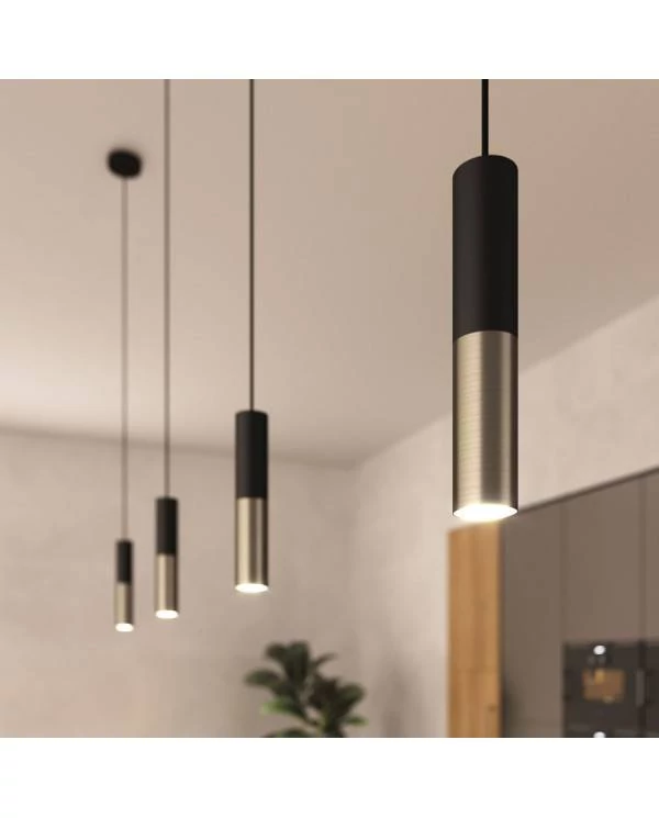 Tub-E14 pantalla doble metal para foco