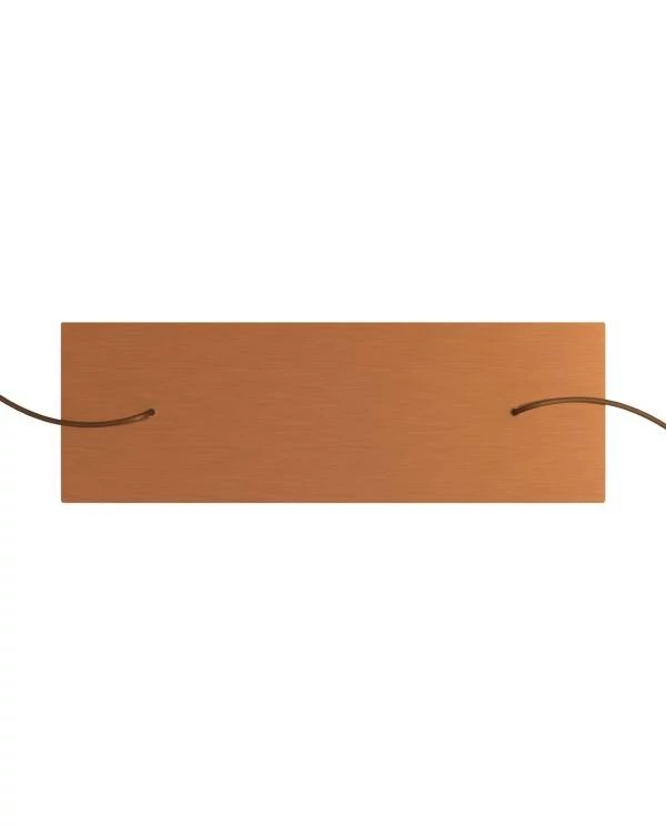 Rosetón rectangular Rose-One XXL con 2 agujeros en línea