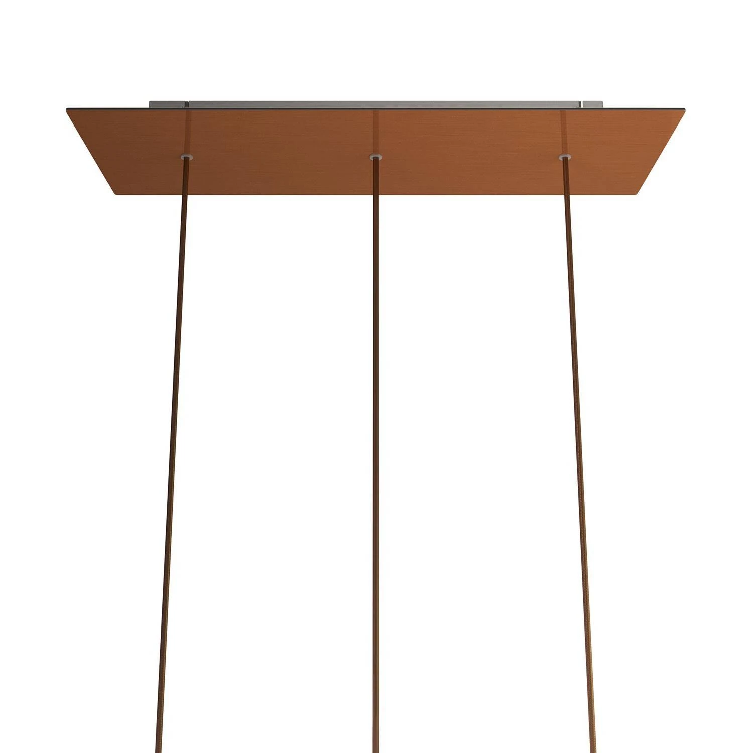 Rosetón XXL rectangular Ros One con 3 agujeros