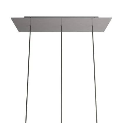 Rosetón XXL rectangular Ros One con 3 agujeros