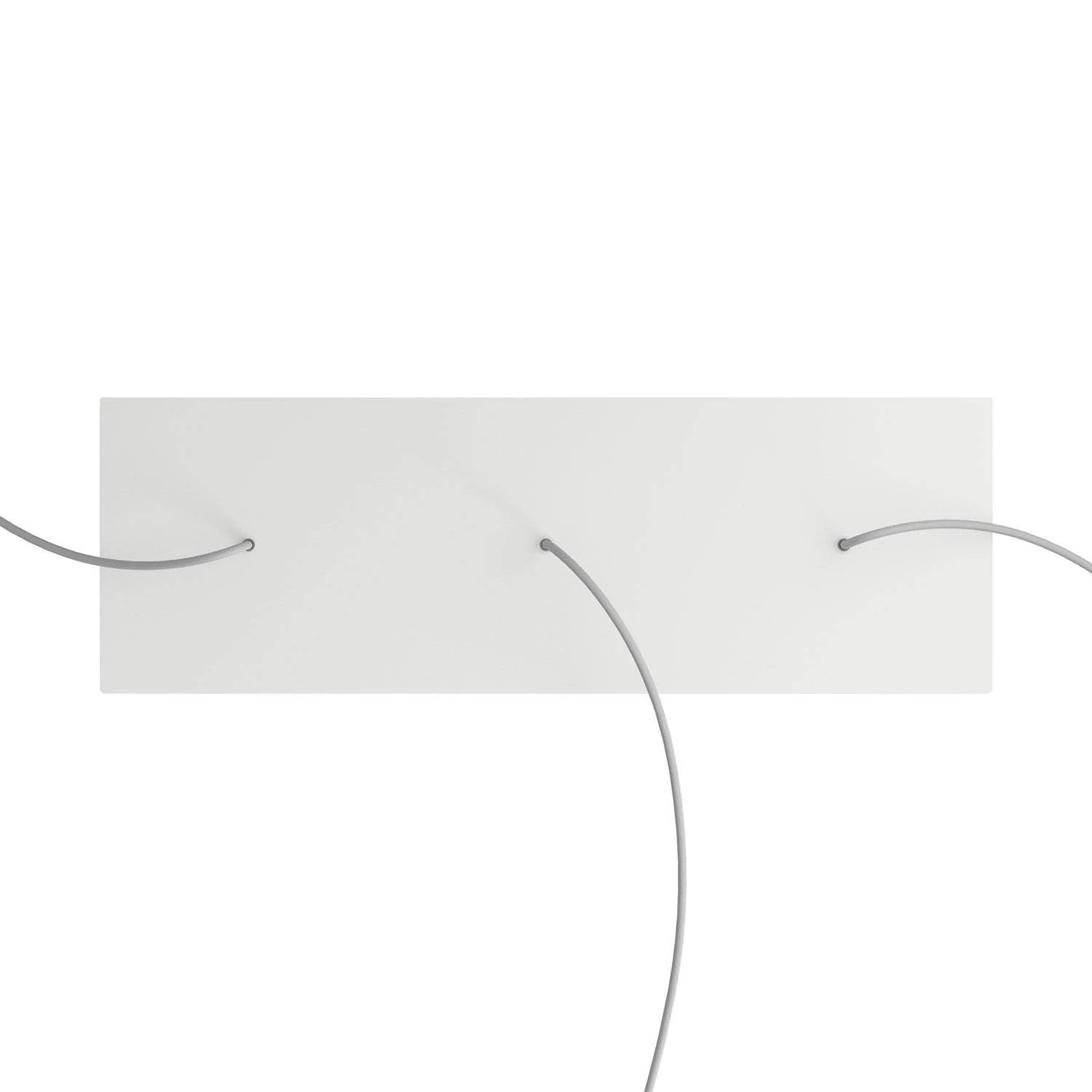 Rosetón XXL rectangular Ros One con 3 agujeros