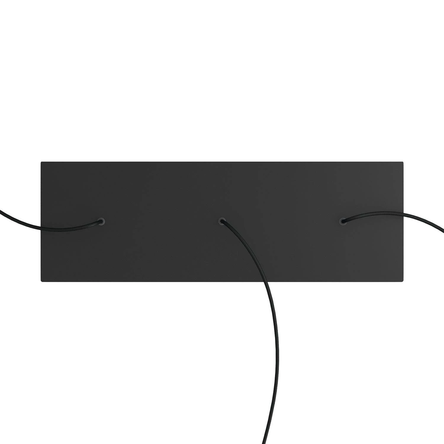 Rosetón XXL rectangular Ros One con 3 agujeros