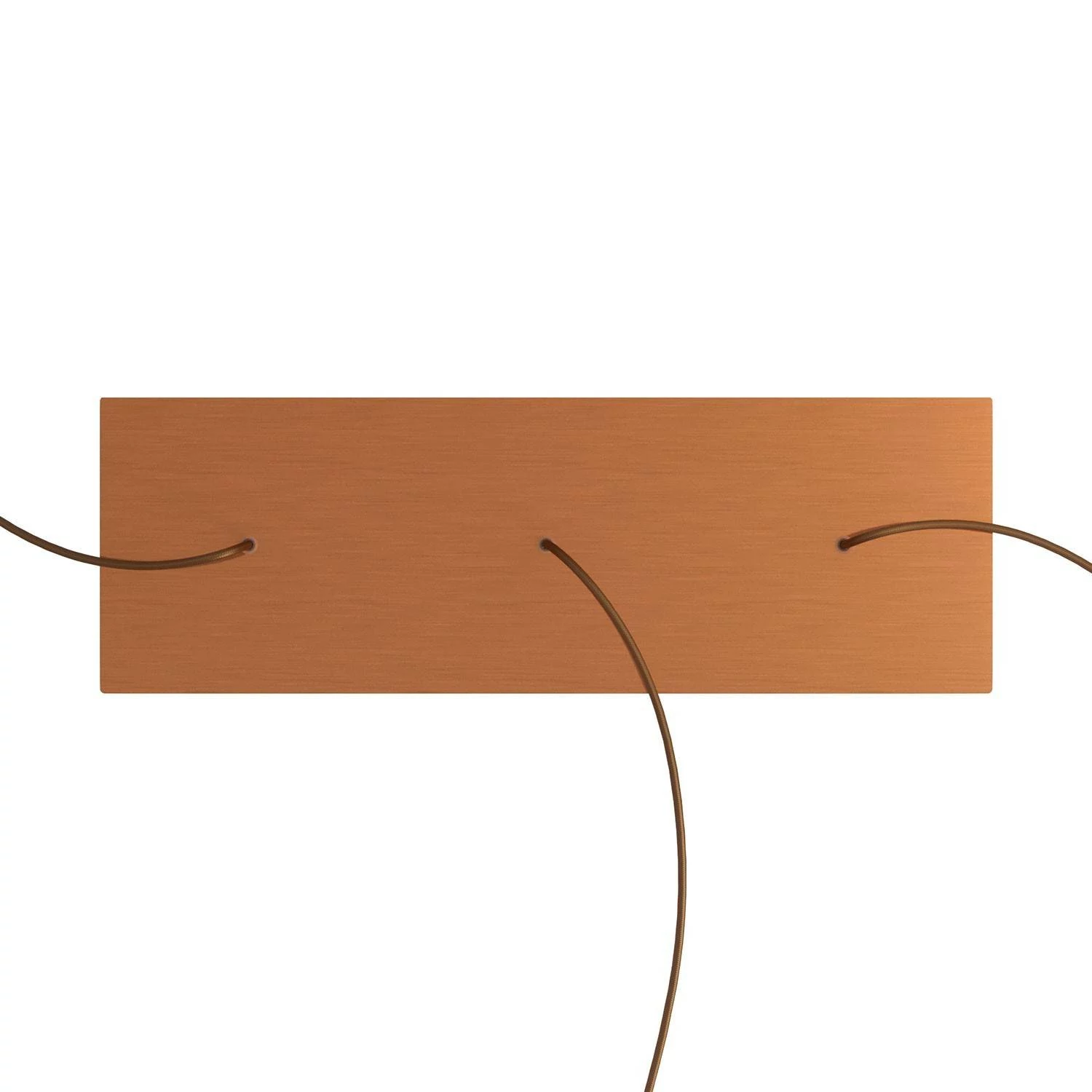 Rosetón XXL rectangular Ros One con 3 agujeros