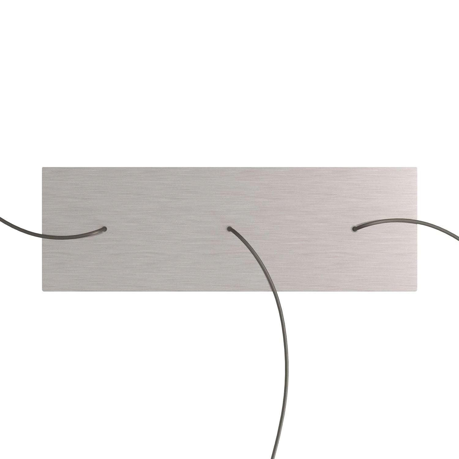 Rosetón XXL rectangular Ros One con 3 agujeros