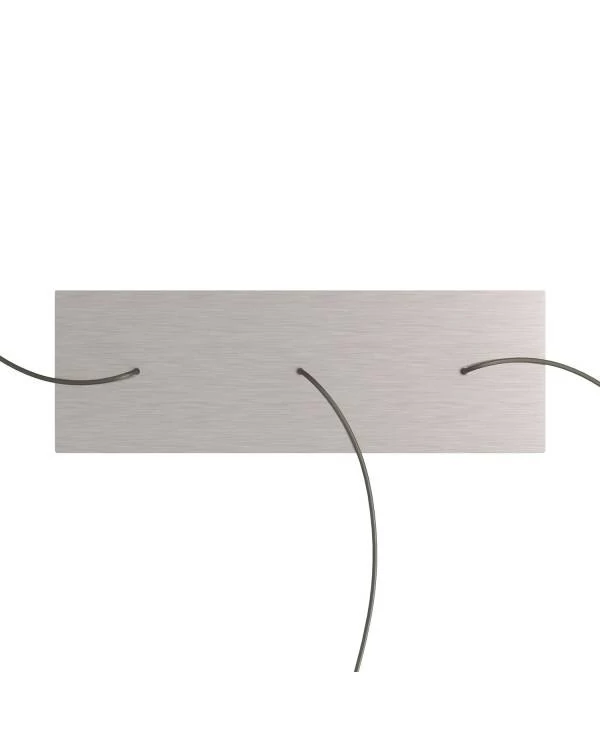 Rosetón XXL rectangular Ros One con 3 agujeros
