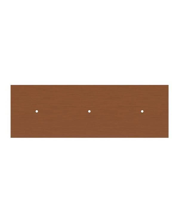 Rosetón XXL rectangular Ros One con 3 agujeros