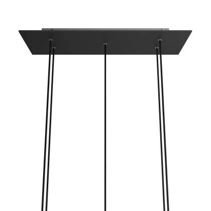 Rosetón XXL rectangular Ros One con 5 agujeros