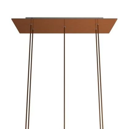 Rosetón XXL rectangular Ros One con 5 agujeros