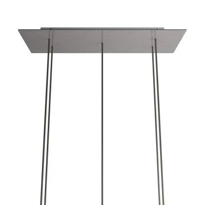 Rosetón XXL rectangular Ros One con 5 agujeros