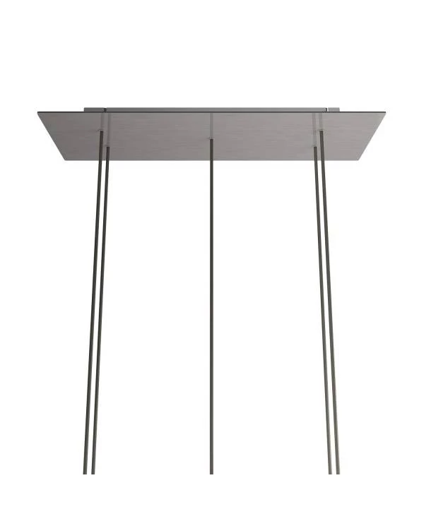 Rosetón XXL rectangular Ros One con 5 agujeros