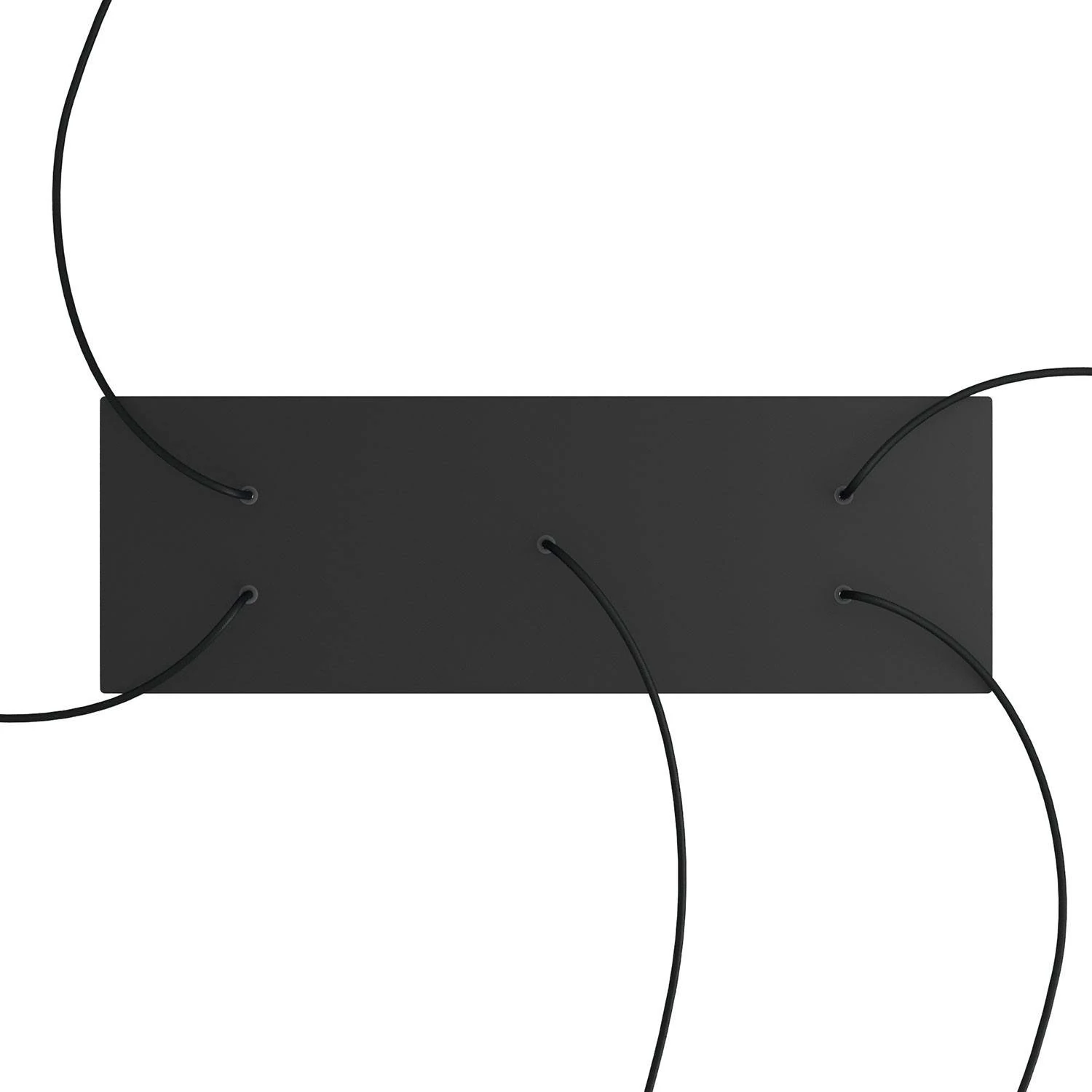 Rosetón XXL rectangular Ros One con 5 agujeros