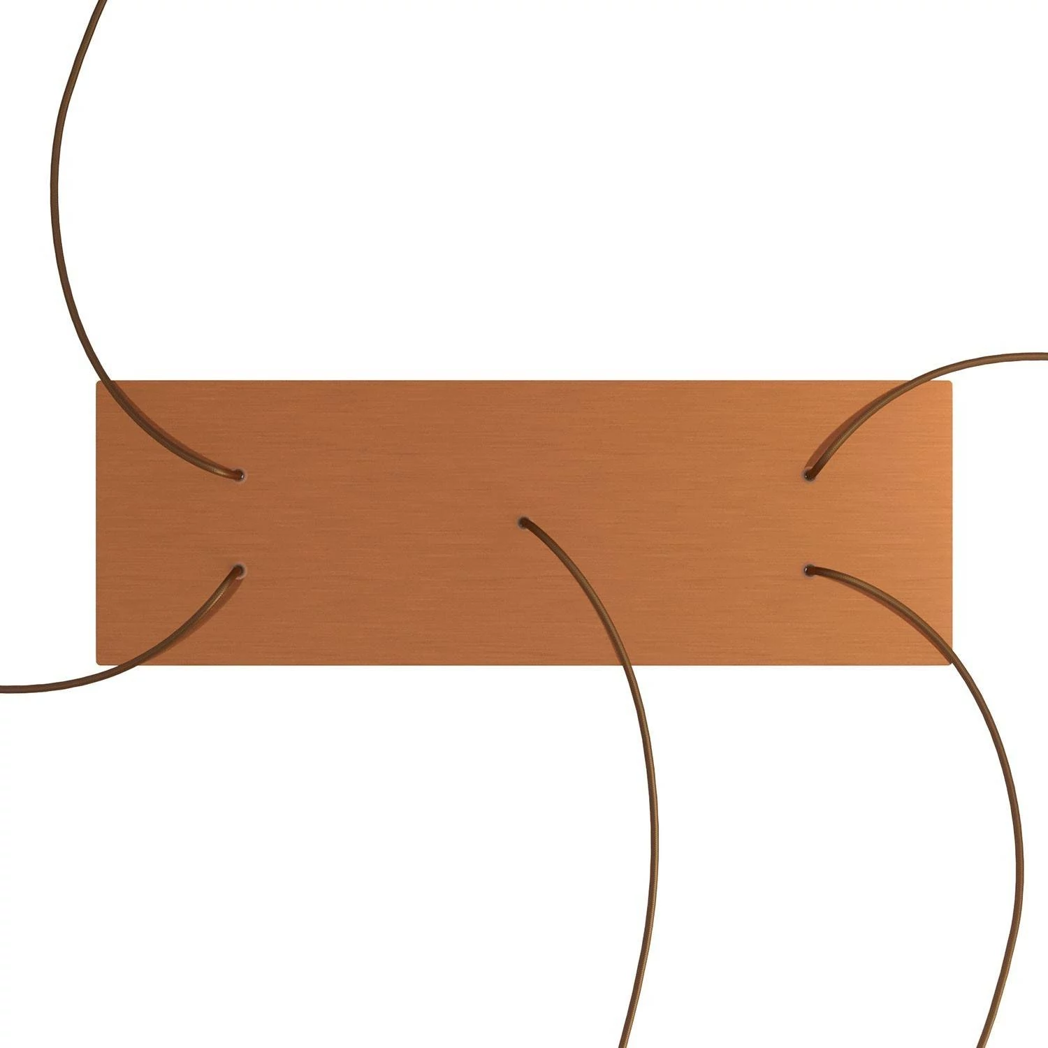 Rosetón XXL rectangular Ros One con 5 agujeros