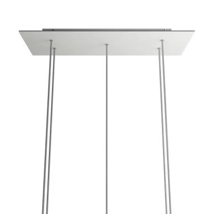 Rosetón XXL rectangular Ros One con 5 agujeros