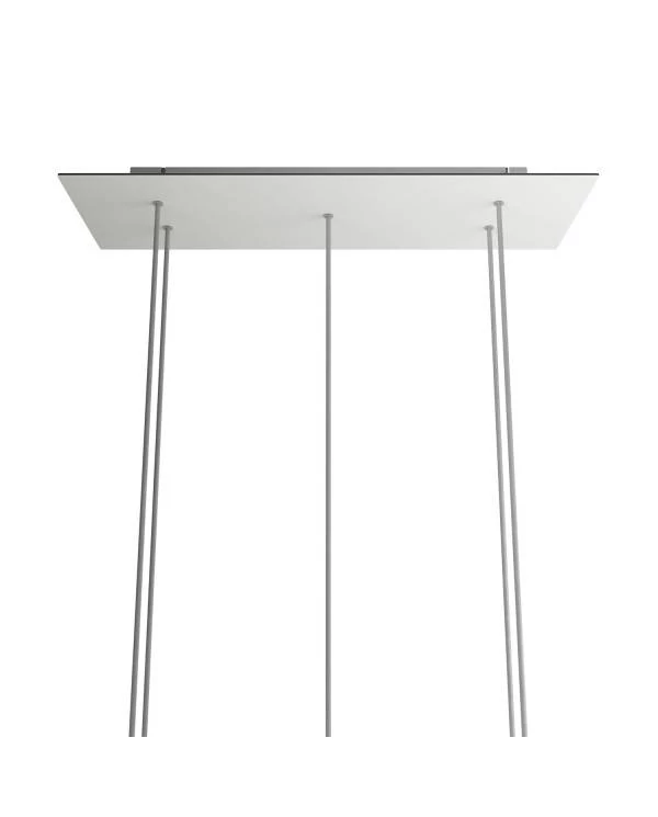 Rosetón XXL rectangular Ros One con 5 agujeros