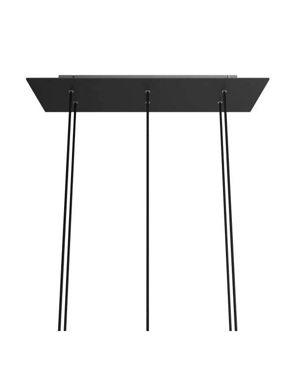 Rosetón XXL rectangular Ros One con 6 agujeros