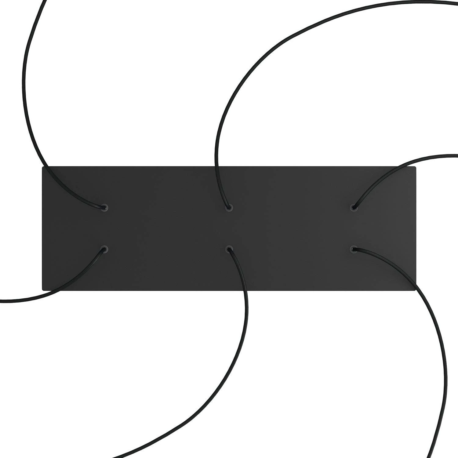 Rosetón XXL rectangular Ros One con 6 agujeros