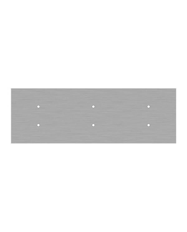 Rosetón XXL rectangular Ros One con 6 agujeros