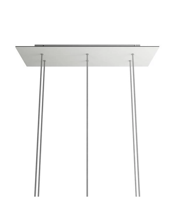 Rosetón XXL rectangular Ros One con 6 agujeros