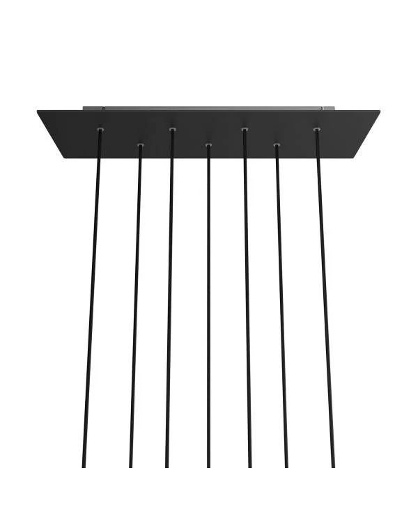 Rosetón XXL rectangular Ros One con 7 agujeros