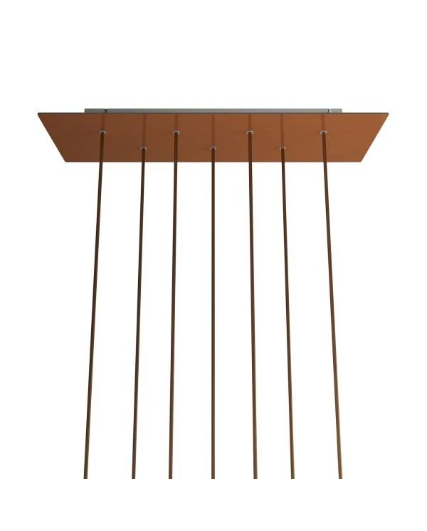 Rosetón XXL rectangular Ros One con 7 agujeros
