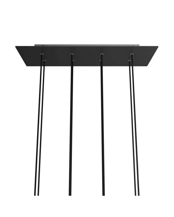 Rosetón XXL rectangular Ros One con 8 agujeros