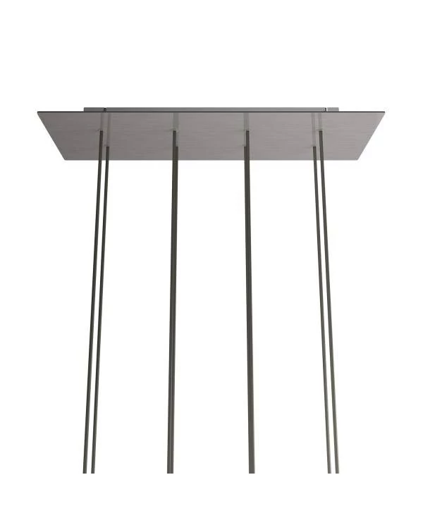 Rosetón XXL rectangular Ros One con 8 agujeros