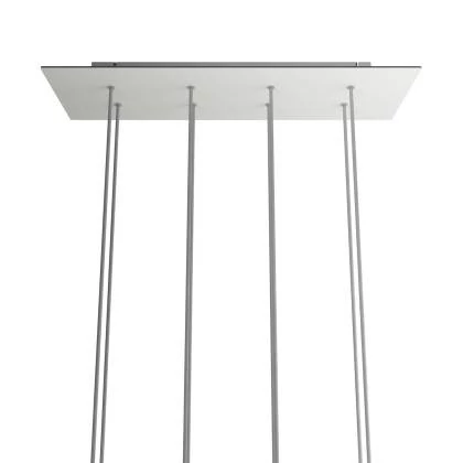 Rosetón XXL rectangular Ros One con 8 agujeros