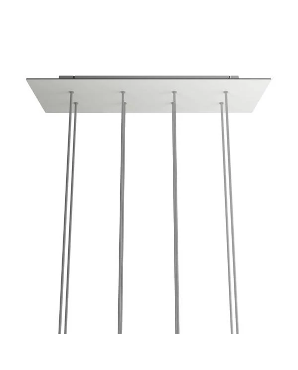 Rosetón XXL rectangular Ros One con 8 agujeros