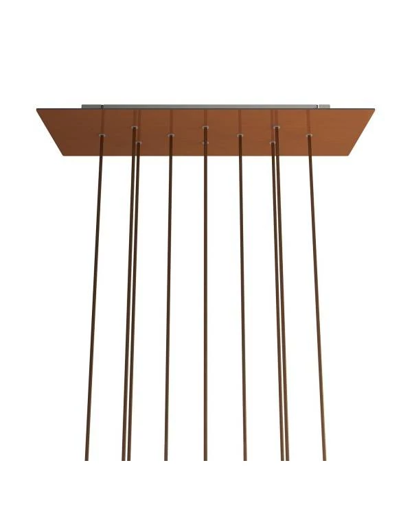Rosetón XXL rectangular Ros One con 10 agujeros