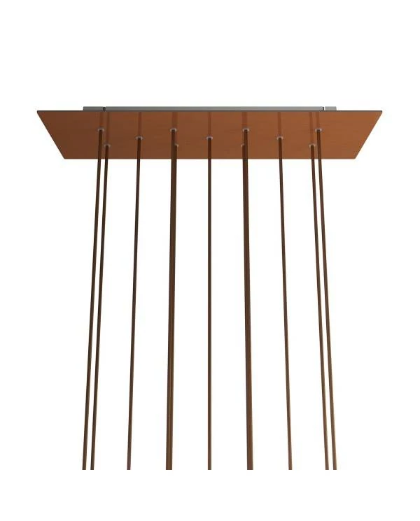 Rosetón XXL rectangular Ros One con 11 agujeros
