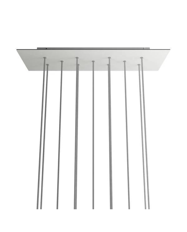 Rosetón XXL rectangular Ros One con 11 agujeros