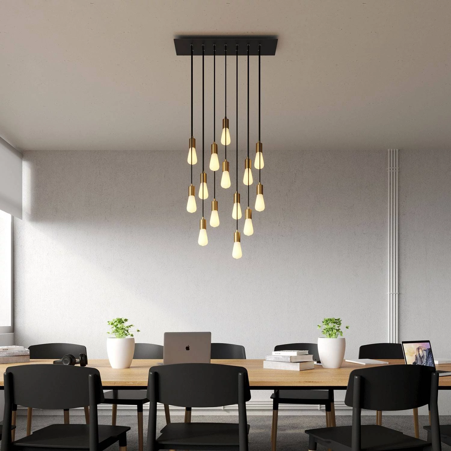 Rosetón XXL rectangular Ros One con 14 agujeros